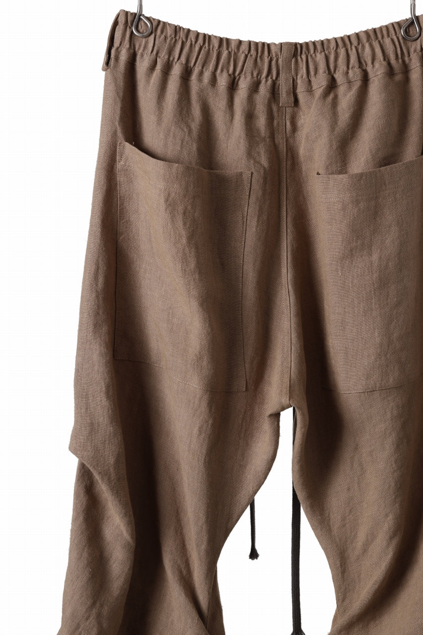 画像をギャラリービューアに読み込む, A.F ARTEFACT TUCK VOLUME BAGGY PANTS / ORGANIC LINEN (BEIGE)