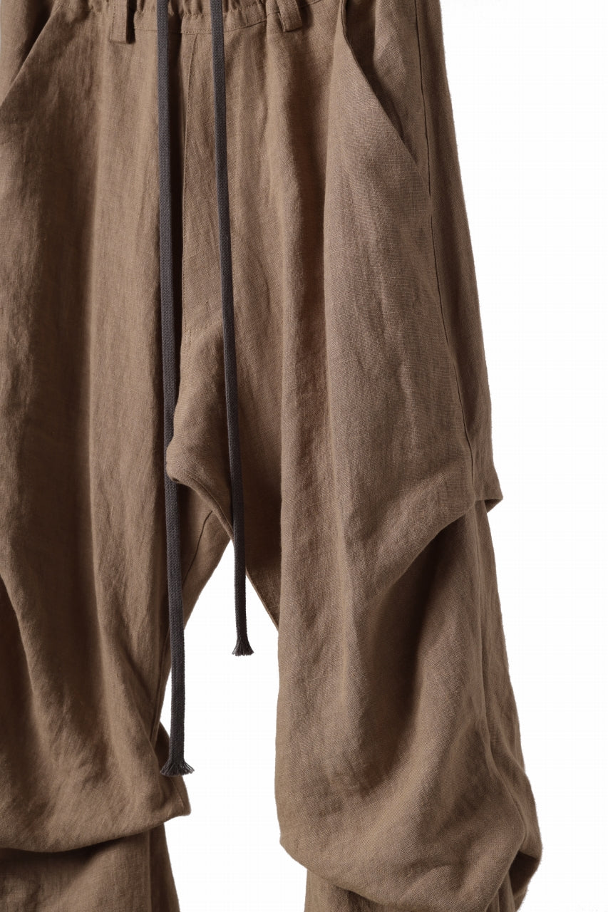 画像をギャラリービューアに読み込む, A.F ARTEFACT TUCK VOLUME BAGGY PANTS / ORGANIC LINEN (BEIGE)