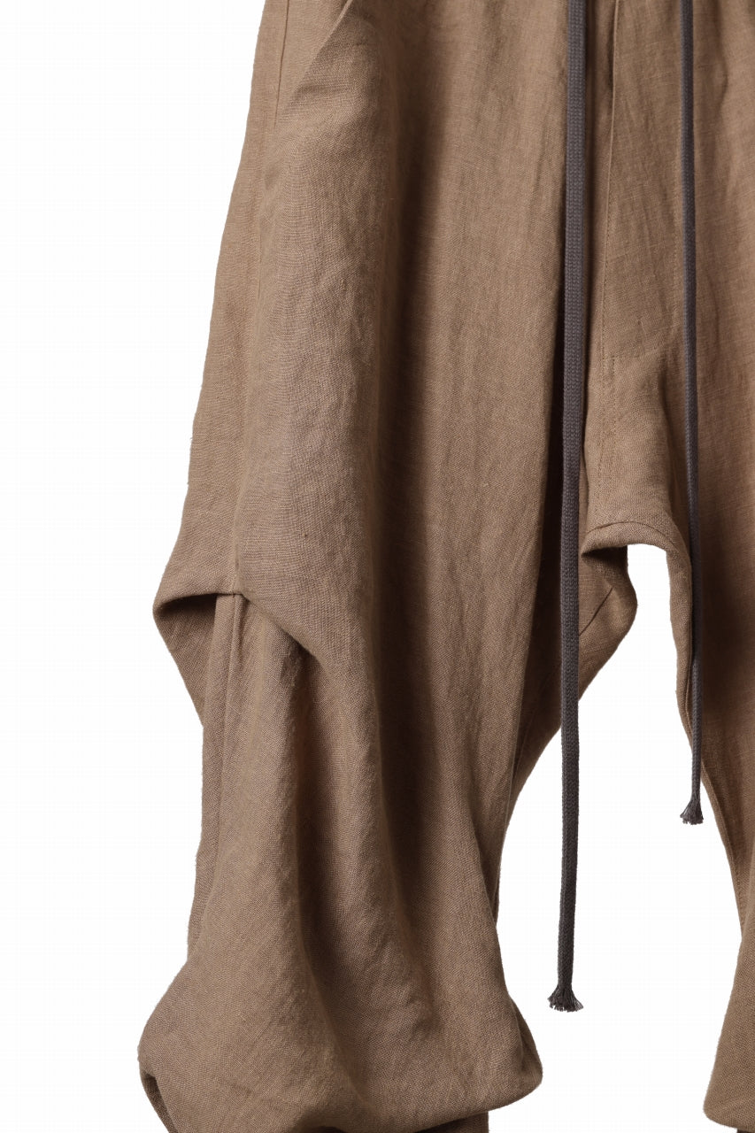 画像をギャラリービューアに読み込む, A.F ARTEFACT TUCK VOLUME BAGGY PANTS / ORGANIC LINEN (BEIGE)