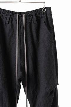 画像をギャラリービューアに読み込む, A.F ARTEFACT TUCK VOLUME BAGGY PANTS / ORGANIC LINEN (BLACK)