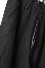 画像をギャラリービューアに読み込む, A.F ARTEFACT TUCK VOLUME BAGGY PANTS / ORGANIC LINEN (BLACK)