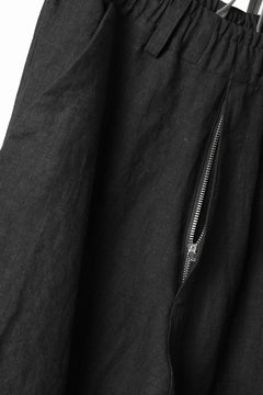 画像をギャラリービューアに読み込む, A.F ARTEFACT TUCK VOLUME BAGGY PANTS / ORGANIC LINEN (BLACK)