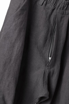 画像をギャラリービューアに読み込む, A.F ARTEFACT TUCK VOLUME BAGGY PANTS / ORGANIC LINEN (GREY)