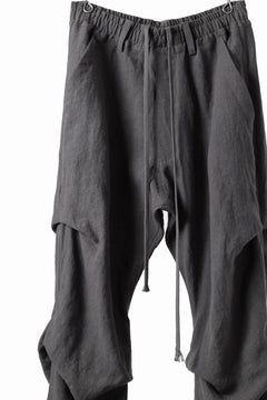 画像をギャラリービューアに読み込む, A.F ARTEFACT TUCK VOLUME BAGGY PANTS / ORGANIC LINEN (GREY)