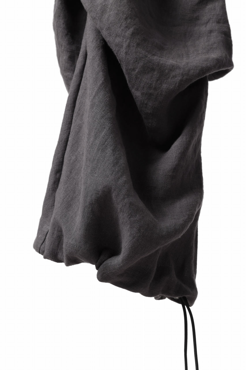 画像をギャラリービューアに読み込む, A.F ARTEFACT TUCK VOLUME BAGGY PANTS / ORGANIC LINEN (GREY)