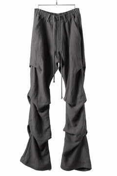 画像をギャラリービューアに読み込む, A.F ARTEFACT TUCK VOLUME BAGGY PANTS / ORGANIC LINEN (GREY)