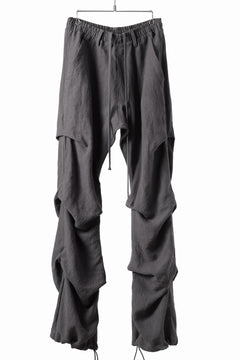 画像をギャラリービューアに読み込む, A.F ARTEFACT TUCK VOLUME BAGGY PANTS / ORGANIC LINEN (GREY)