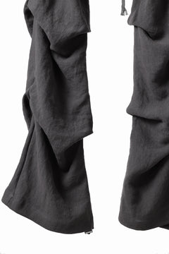 画像をギャラリービューアに読み込む, A.F ARTEFACT TUCK VOLUME BAGGY PANTS / ORGANIC LINEN (GREY)