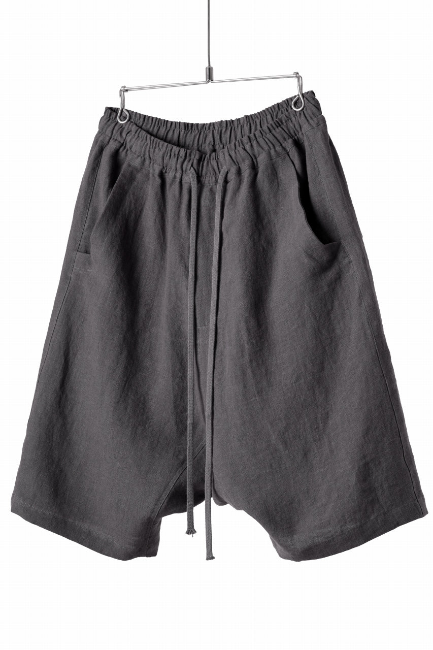 画像をギャラリービューアに読み込む, A.F ARTEFACT BOX SARROUEL SHORT PANTS / ORGANIC LINEN (GREY)