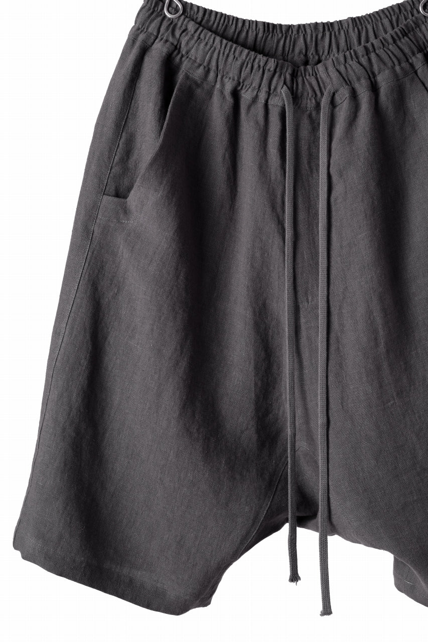 画像をギャラリービューアに読み込む, A.F ARTEFACT BOX SARROUEL SHORT PANTS / ORGANIC LINEN (GREY)