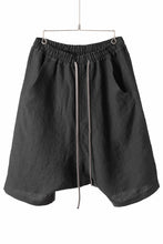 画像をギャラリービューアに読み込む, A.F ARTEFACT BOX SARROUEL SHORT PANTS / ORGANIC LINEN (BLACK)