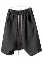 画像をギャラリービューアに読み込む, A.F ARTEFACT BOX SARROUEL SHORT PANTS / ORGANIC LINEN (BLACK)