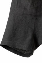 画像をギャラリービューアに読み込む, A.F ARTEFACT BOX SARROUEL SHORT PANTS / ORGANIC LINEN (BLACK)