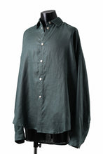 画像をギャラリービューアに読み込む, A.F ARTEFACT SNAPPED COCOON SHIRT / LINEN TWILL (GREEN)