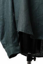 画像をギャラリービューアに読み込む, A.F ARTEFACT SNAPPED COCOON SHIRT / LINEN TWILL (GREEN)