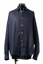 画像をギャラリービューアに読み込む, A.F ARTEFACT SNAPPED COCOON SHIRT / LINEN TWILL (NAVY)