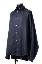 画像をギャラリービューアに読み込む, A.F ARTEFACT SNAPPED COCOON SHIRT / LINEN TWILL (NAVY)