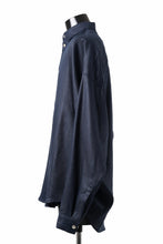 画像をギャラリービューアに読み込む, A.F ARTEFACT SNAPPED COCOON SHIRT / LINEN TWILL (NAVY)