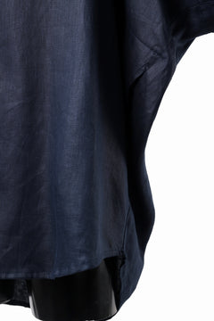 画像をギャラリービューアに読み込む, A.F ARTEFACT SNAPPED COCOON SHIRT / LINEN TWILL (NAVY)