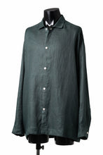 画像をギャラリービューアに読み込む, A.F ARTEFACT SNAPPED OVER SHIRT / LINEN TWILL (GREEN)