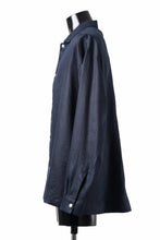 画像をギャラリービューアに読み込む, A.F ARTEFACT SNAPPED OVER SHIRT / LINEN TWILL (NAVY)