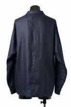 画像をギャラリービューアに読み込む, A.F ARTEFACT SNAPPED OVER SHIRT / LINEN TWILL (NAVY)