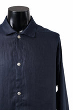 画像をギャラリービューアに読み込む, A.F ARTEFACT SNAPPED OVER SHIRT / LINEN TWILL (NAVY)