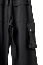 画像をギャラリービューアに読み込む, A.F ARTEFACT EXTREME WIDE CARGO PANTS / COTTON-TERRY (BLACK)