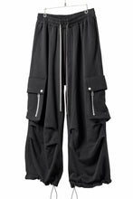 画像をギャラリービューアに読み込む, A.F ARTEFACT EXTREME WIDE CARGO PANTS / COTTON-TERRY (BLACK)