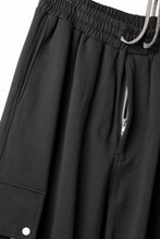 画像をギャラリービューアに読み込む, A.F ARTEFACT EXTREME WIDE CARGO PANTS / COTTON-TERRY (BLACK)
