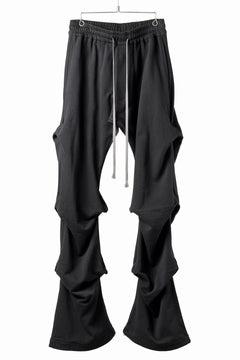 画像をギャラリービューアに読み込む, A.F ARTEFACT TUCK VOLUME BAGGY PANTS / COTTON-TERRY (BLACK)