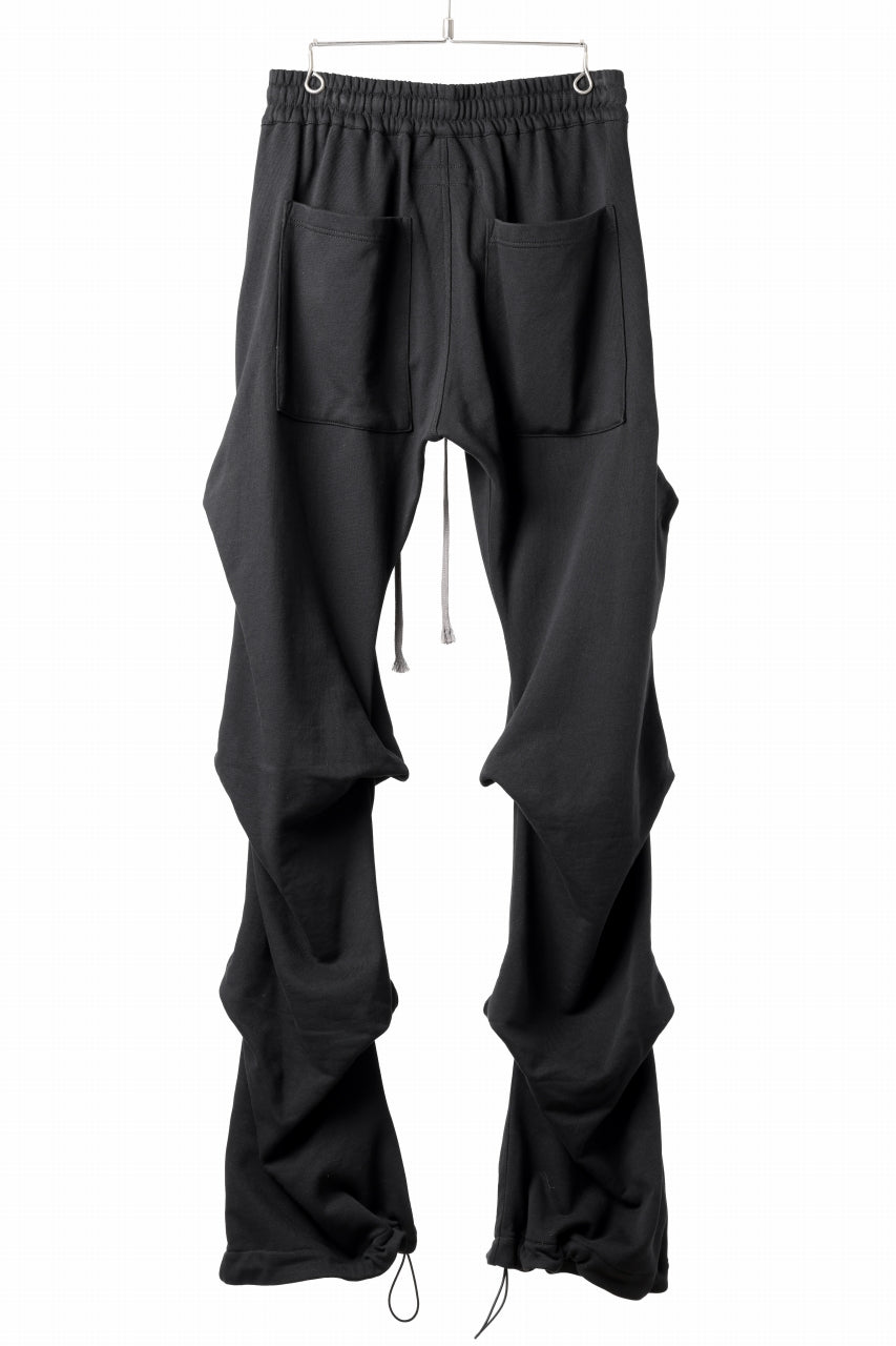 画像をギャラリービューアに読み込む, A.F ARTEFACT TUCK VOLUME BAGGY PANTS / COTTON-TERRY (BLACK)