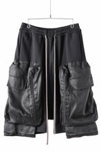 画像をギャラリービューアに読み込む, A.F ARTEFACT COMBINED DROPCROTCH CARGO SHORTS (BLACK)