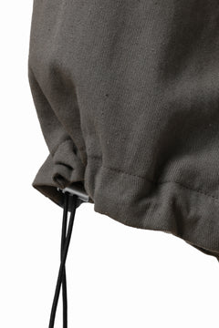 画像をギャラリービューアに読み込む, A.F ARTEFACT STRING-SQUEEZING WIDE PANTS / COTTON LINEN TWILL (KHAKI)