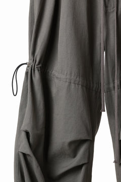 画像をギャラリービューアに読み込む, A.F ARTEFACT STRING-SQUEEZING WIDE PANTS / COTTON LINEN TWILL (KHAKI)