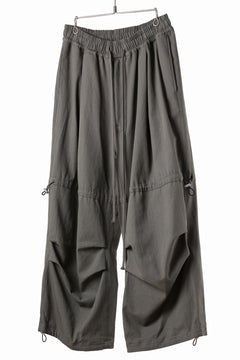 画像をギャラリービューアに読み込む, A.F ARTEFACT STRING-SQUEEZING WIDE PANTS / COTTON LINEN TWILL (KHAKI)