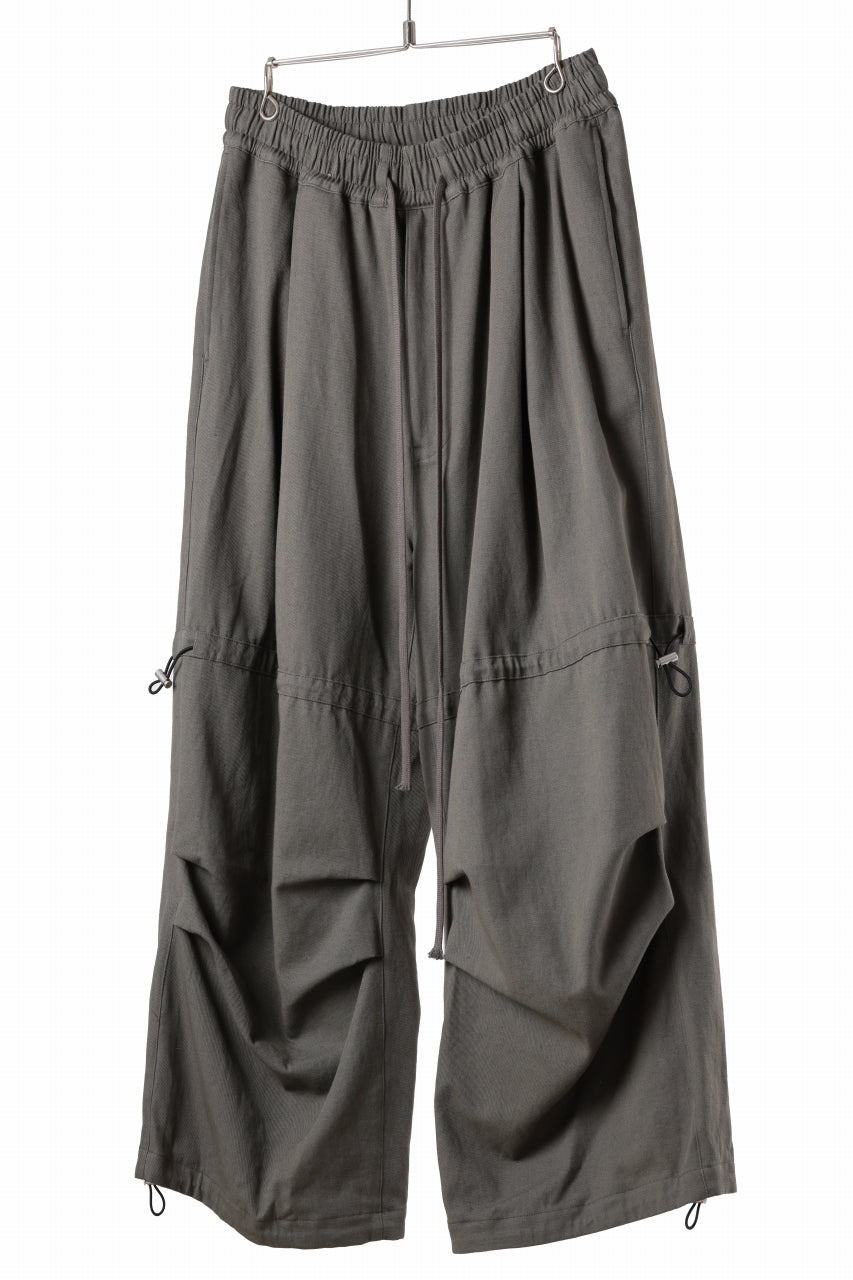 画像をギャラリービューアに読み込む, A.F ARTEFACT STRING-SQUEEZING WIDE PANTS / COTTON LINEN TWILL (KHAKI)