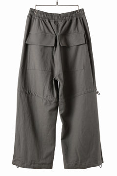 画像をギャラリービューアに読み込む, A.F ARTEFACT STRING-SQUEEZING WIDE PANTS / COTTON LINEN TWILL (KHAKI)