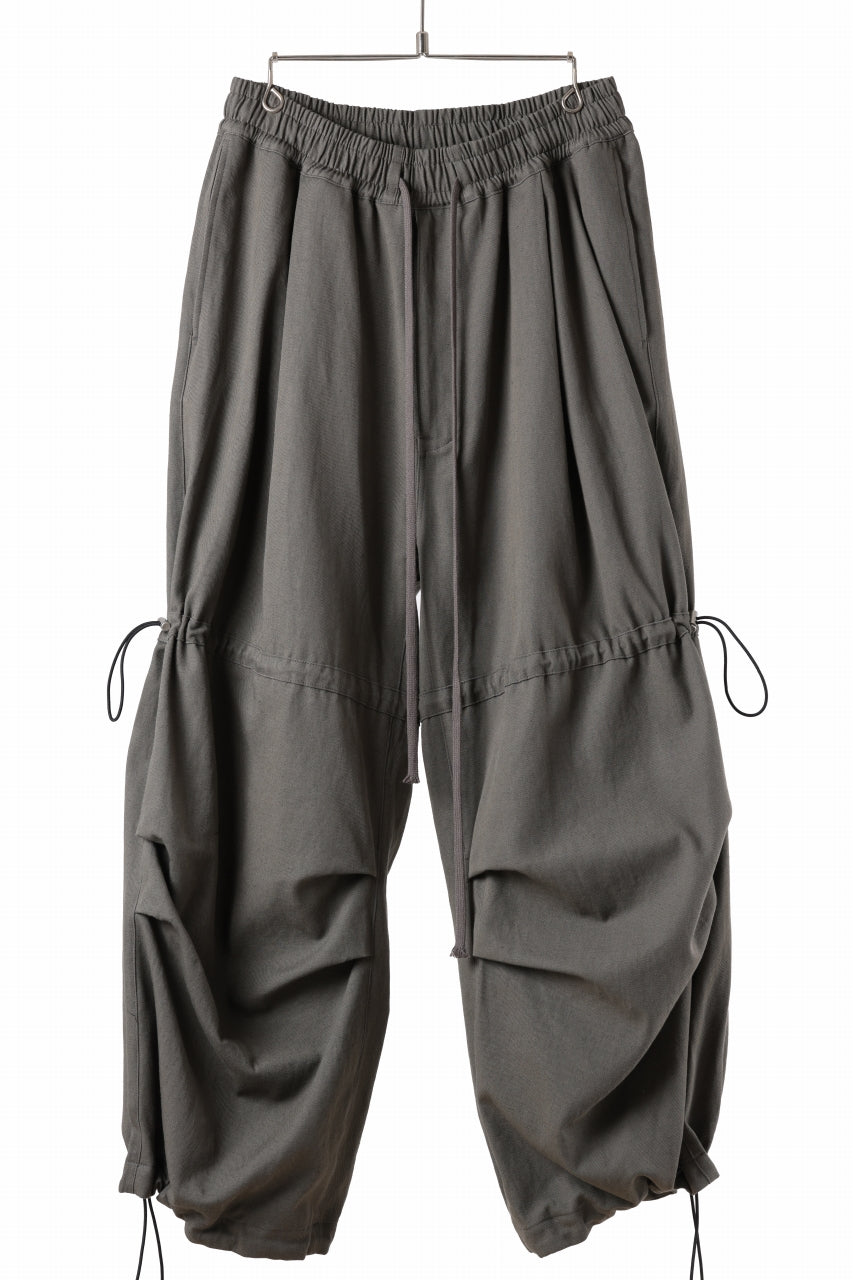 画像をギャラリービューアに読み込む, A.F ARTEFACT STRING-SQUEEZING WIDE PANTS / COTTON LINEN TWILL (KHAKI)