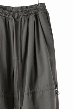 画像をギャラリービューアに読み込む, A.F ARTEFACT STRING-SQUEEZING WIDE PANTS / COTTON LINEN TWILL (KHAKI)