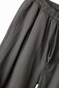 画像をギャラリービューアに読み込む, A.F ARTEFACT STRING-SQUEEZING WIDE PANTS / COTTON LINEN TWILL (KHAKI)