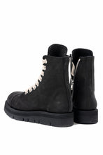 画像をギャラリービューアに読み込む, A.F ARTEFACT x Portaille THICK LACE-UP SIDE ZIP BOOTS / OILED NUBUCK (BLACK)