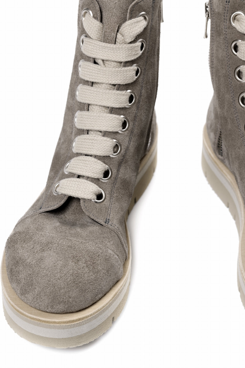 画像をギャラリービューアに読み込む, A.F ARTEFACT x Portaille THICK LACE-UP SIDE ZIP BOOTS / SOFT SUEDE (G.BEIGE)