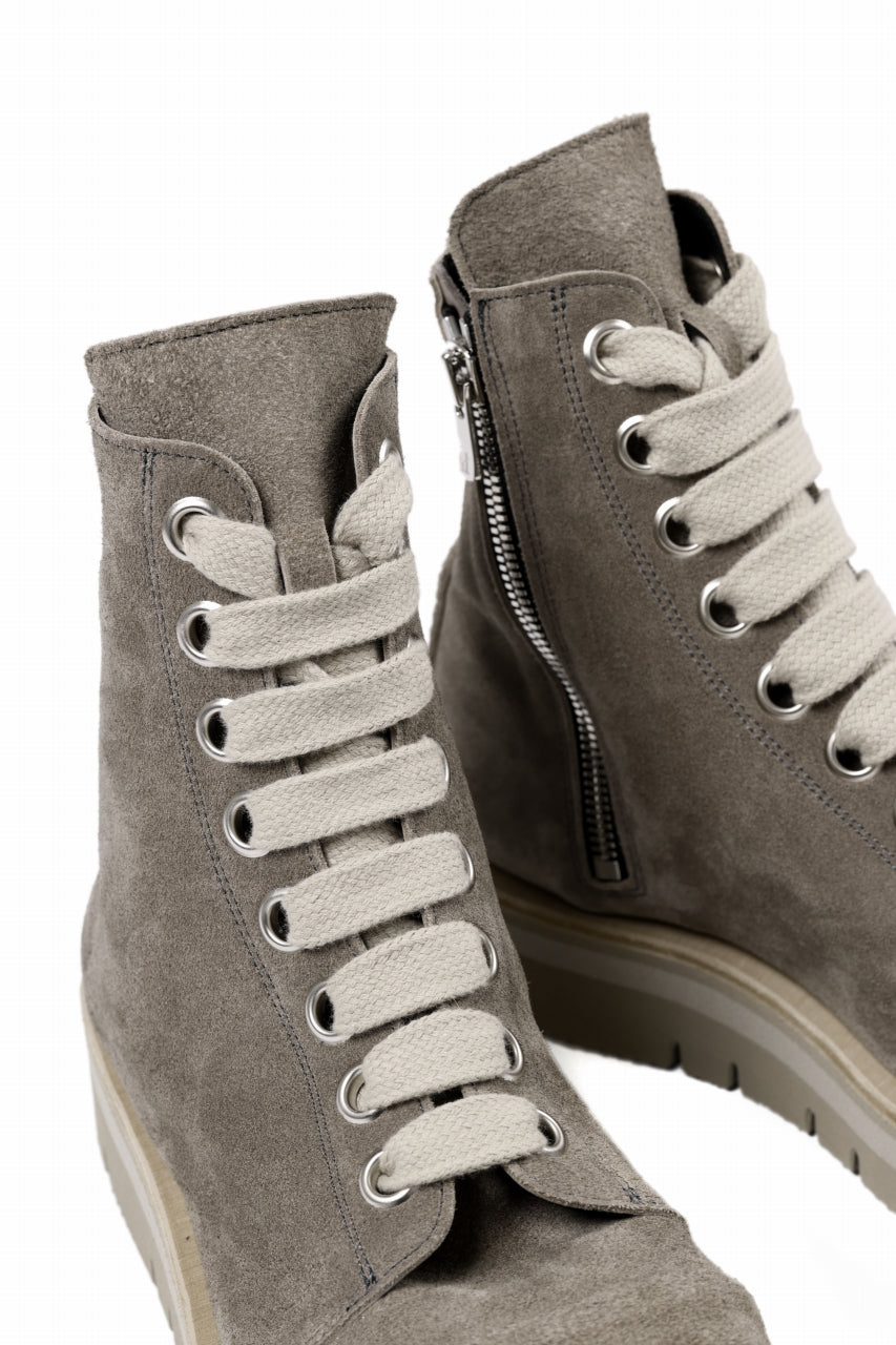 画像をギャラリービューアに読み込む, A.F ARTEFACT x Portaille THICK LACE-UP SIDE ZIP BOOTS / SOFT SUEDE (G.BEIGE)