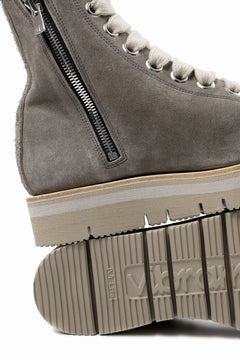 画像をギャラリービューアに読み込む, A.F ARTEFACT x Portaille THICK LACE-UP SIDE ZIP BOOTS / SOFT SUEDE (G.BEIGE)