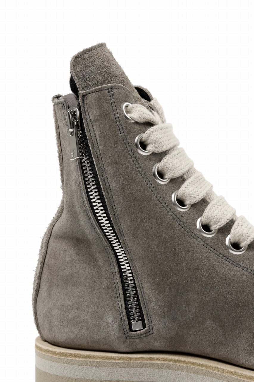 画像をギャラリービューアに読み込む, A.F ARTEFACT x Portaille THICK LACE-UP SIDE ZIP BOOTS / SOFT SUEDE (G.BEIGE)