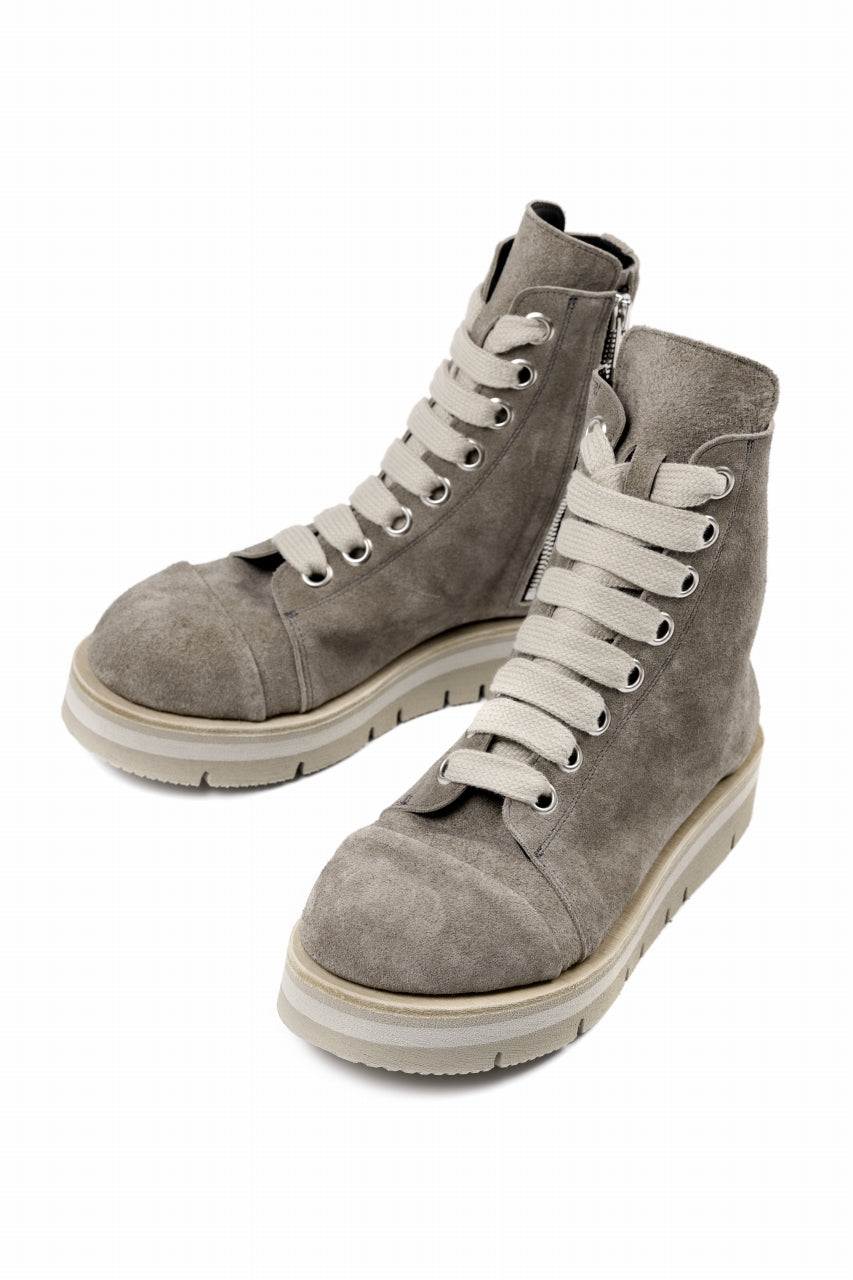 画像をギャラリービューアに読み込む, A.F ARTEFACT x Portaille THICK LACE-UP SIDE ZIP BOOTS / SOFT SUEDE (G.BEIGE)