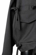 画像をギャラリービューアに読み込む, A.F ARTEFACT KNOTTING DETAIL TWILL BLOUSON (BLACK)