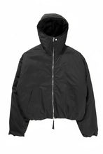 画像をギャラリービューアに読み込む, thom/krom HOODIE SHORT JACKET / WARM PADDED (BLACK)