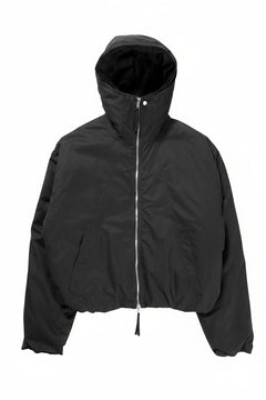 画像をギャラリービューアに読み込む, thom/krom HOODIE SHORT JACKET / WARM PADDED (BLACK)